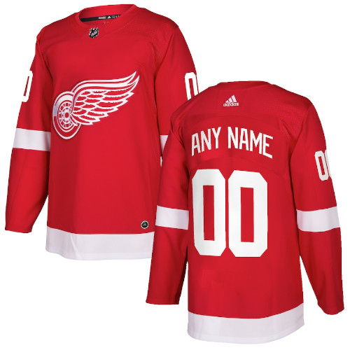 Detroit Red Wings Adidas Authentic Hockey Jersey Any Name and Number
