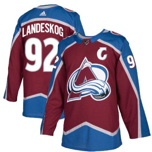 Gabriel Landeskog Colorado Avalanche Adidas Authentic Home NHL Hockey Jersey