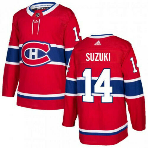 Nick Suzuki Montreal Canadiens Adidas Authentic Home NHL Jersey