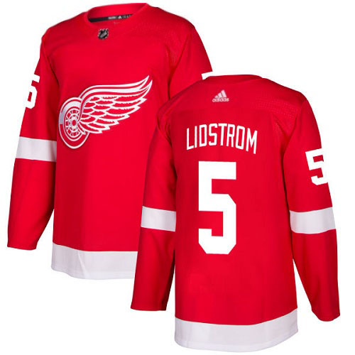 Nicklas Lidstrom Detroit Red Wings Adidas Authentic Home NHL Hockey Jersey