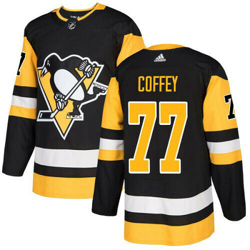 Paul Coffey Pittsburgh Penguins Adidas Authentic Home NHL Hockey Jersey