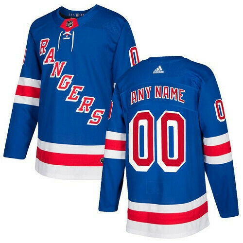 New York Rangers Adidas Authentic Hockey Jersey Any Name and Number