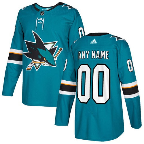 San Jose Sharks Adidas Authentic Hockey Jersey Any Name and Number
