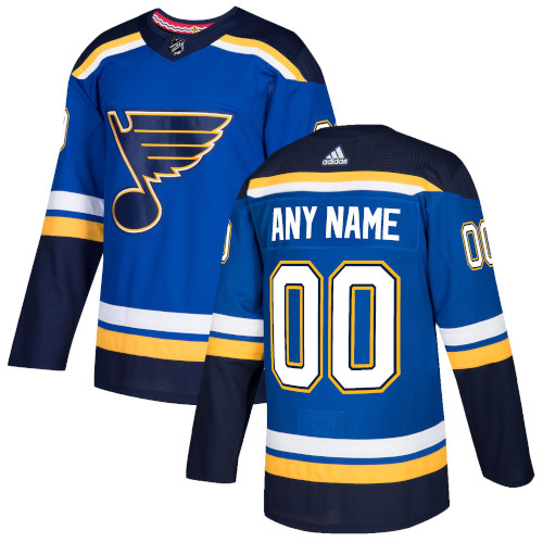 St. Louis Blues Adidas Authentic Hockey Jersey Any Name and Number