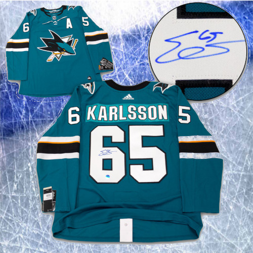 Erik Karlsson San Jose Sharks Autographed Adidas Home Jersey