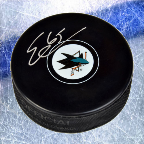 Erik Karlsson San Jose Sharks Autographed Hockey Puck