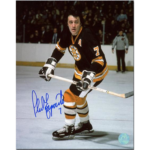 Phil Esposito Boston Bruins Signed 8x10 Action Photo