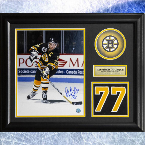 Ray Bourque Framed Boston Bruins Autographed Retired Jersey Number 20x24
