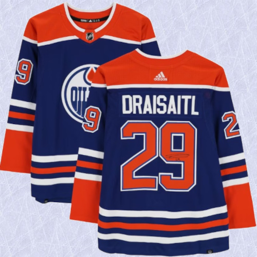Leon Draisaitl Blue Edmonton Oilers Autographed adidas Authentic Jersey