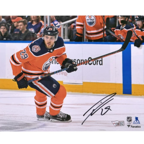 Leon Draisaitl Edmonton Oilers Autographed 8 x 10 Skating Photo