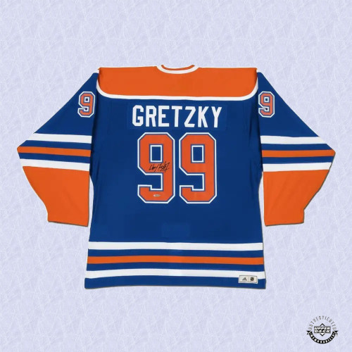 Wayne Gretzky Autographed Edmonton Oilers “Heroes of Hockey” Blue Adidas Jersey