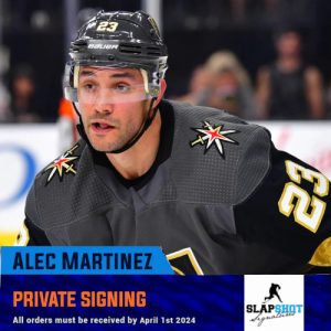 Alec Martinez Autograph Signing