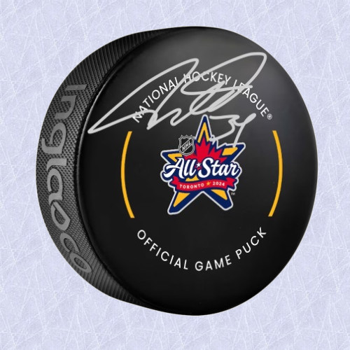 Auston Matthews Toronto Maple Leafs Autographed 2024 NHL All-Star Game Puck