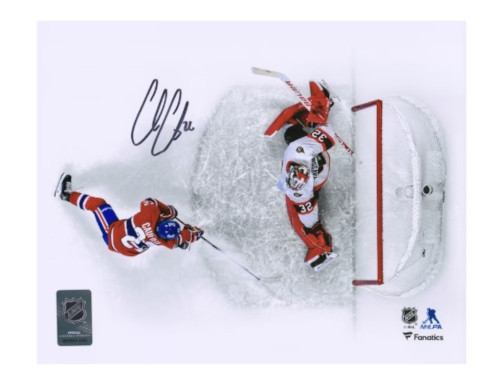 Cole Caufield Montreal Canadiens Autographed 8" x 10" First NHL Goal Photograph