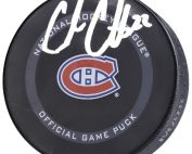Cole Caufield Montreal Canadiens Autographed Official Team Game Puck