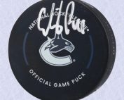 Elias Pettersson Vancouver Canucks Autographed Official Game Puck