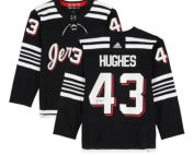 Luke Hughes New Jersey Devils Autographed Black Alternate Adidas Authentic Jersey