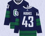 Quinn Hughes Vancouver Canucks Autographed Adidas Alternate Jersey