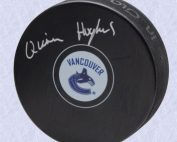 Quinn Hughes Vancouver Canucks Autographed Hockey Puck