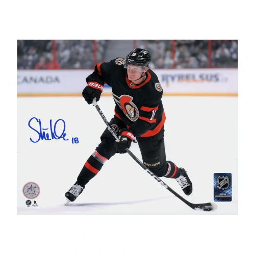 Tim Stutzle Autographed Ottawa Senators Slapshot 8x10 Photo