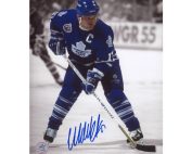 Wendel Clark Autographed Toronto Maple Leafs Spotlight 8x10 Photo