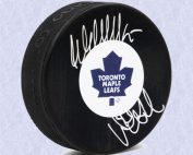 Wendel Clark & Doug Gilmour Dual Signed Toronto Maple Leafs Hockey Puck