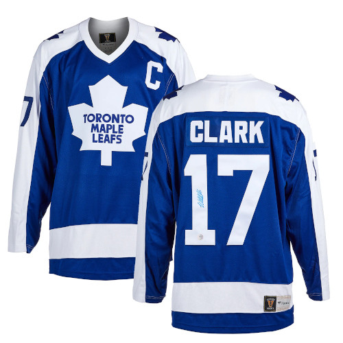 Wendel Clark Toronto Maple Leafs Signed Retro Fanatics Jersey
