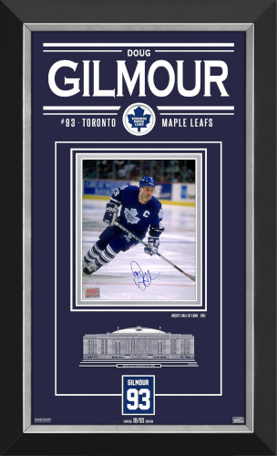 Doug Gilmour Toronto Maple Leafs Signed Frame - Limited Edition of 93