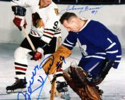 Johnny Bower & Bobby Hull Dual Signed 8x10 Photo