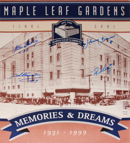 TML Gardens Final Ticket 16x20 Photo - Signed by 4 Leaf Legends Auction