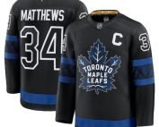 Auston Matthews Toronto Maple Leafs Fanatics Black Alternate Premium Jersey