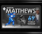 Auston Matthews Toronto Maple Leafs Framed 69 Goal Collage Auction