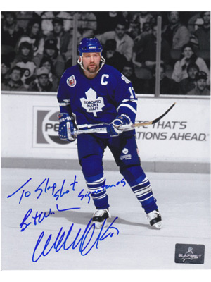 Toronto Maple Leafs Legend Wendel Clark– Slap Shot Signatures